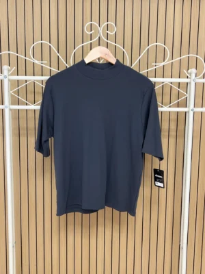 Camiseta algodón básica 3/4 gris