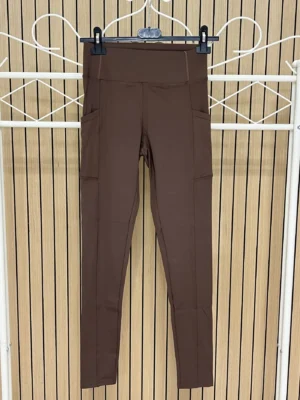 Malla lycra 2 bolsillos chocolate