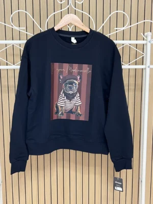 Sudadera bull dog negra