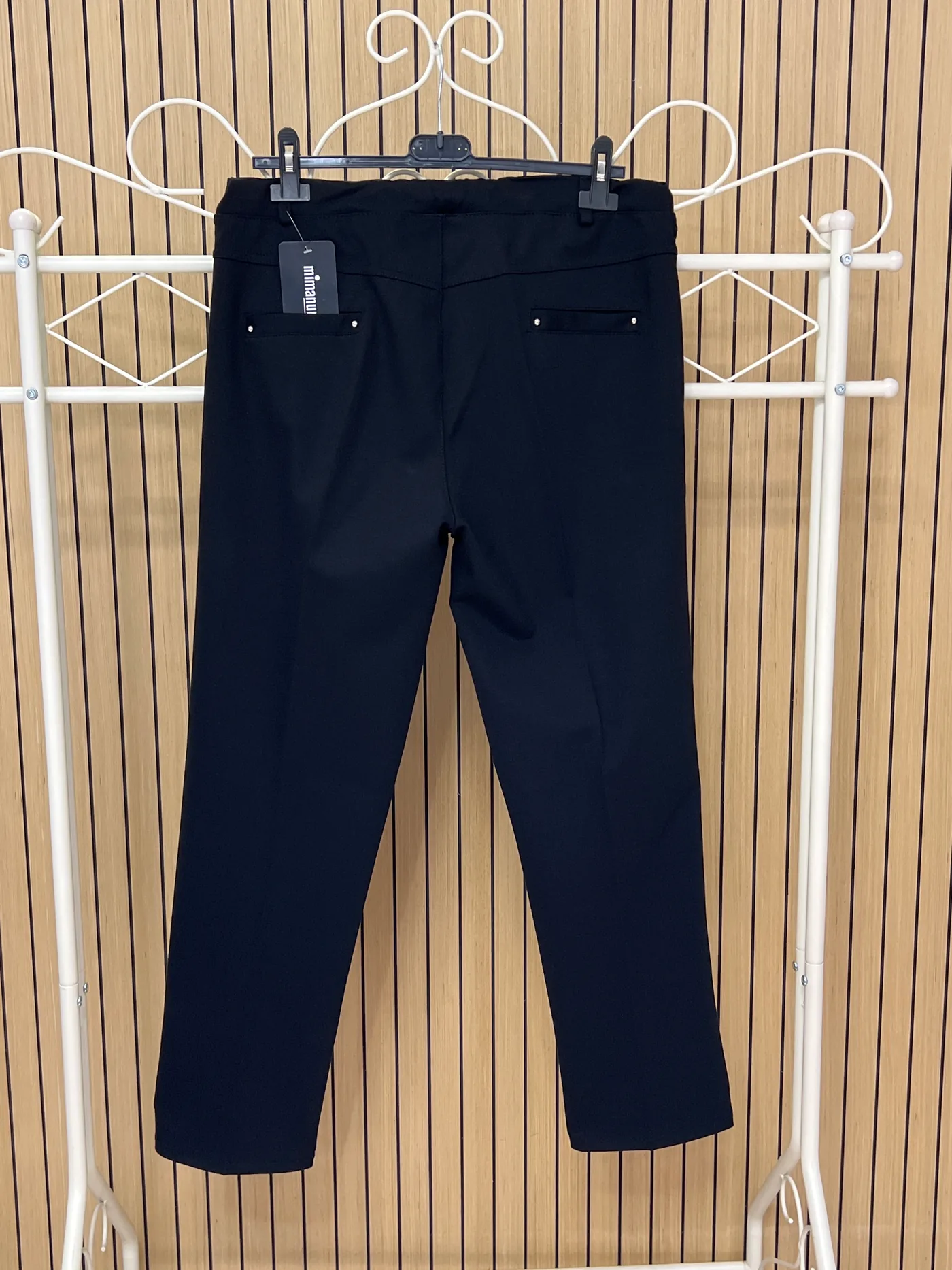 Pantalón elástico negro - Imagen 2
