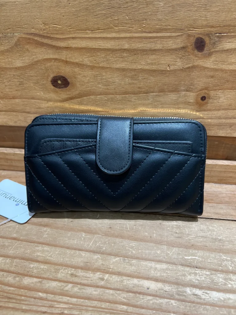Monedero polipiel negro