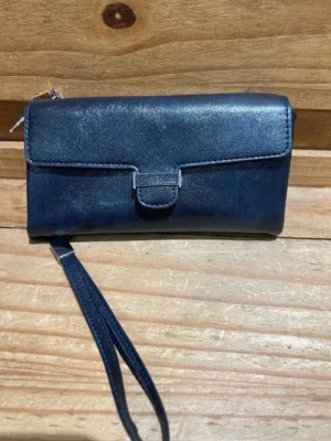 Monedero con asa flexible azul marino
